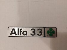 Scritta Fregio Logo Stemma Alfa Romeo 33 Quadrifoglio verde