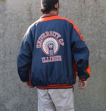 Bomber Vintage Steve & Barry's XXL – Giacca College University of Illinois 
