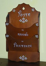 Portalettere da parete in Legno • Vintage
