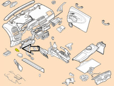 SENSORE LUCI STOP FIAT GRANDE PUNTO 2005 ORIGINALE FIAT 55701396