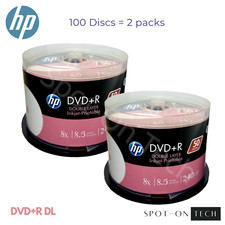100 HP DVD DVD+R DL 8x Doppio