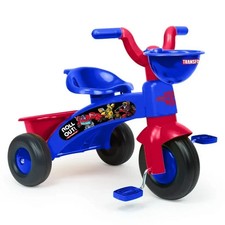 Transformers Triciclo Bambino con Cestino, Pedale Facile Prima Bici da Giro per Bambini