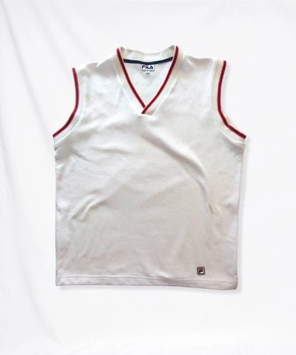 Gilet fila bianco - bianco, vintage