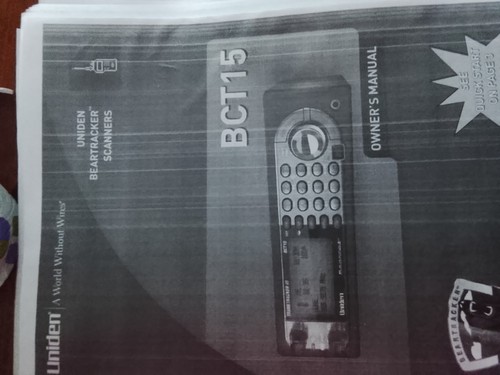 Radio uniden bct15x - radio,