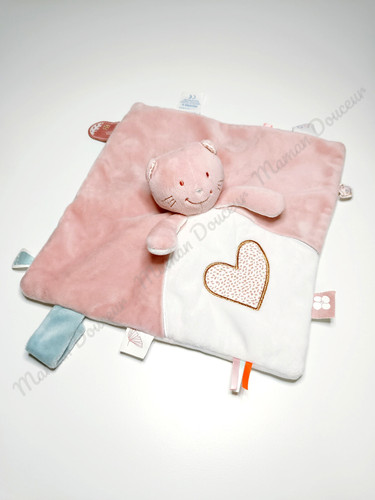 Doudou plat carré minouchka - doudou,