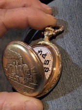 Orologio da tasca treno carica