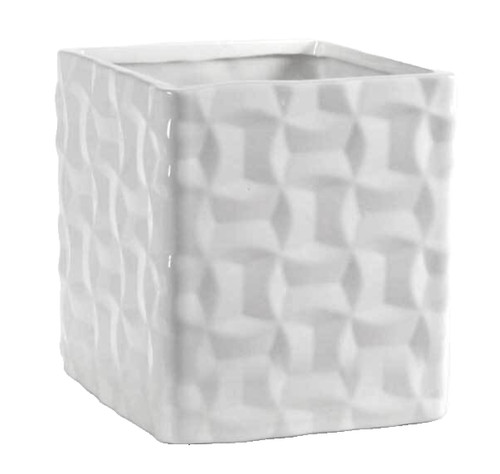 Vaso ceramica quadrato - ceramica,