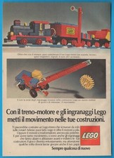 LEGO: Treno Motore Gru Anno 1973 pubblicità advertising werbung clipping MA1593