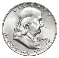 Choice Unc 1959 D Franklin