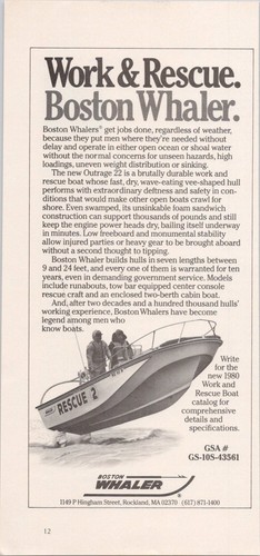 Boston whaler 1980 - whaler, rivista