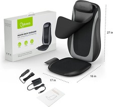 Cotsoco Sedile Massaggiante a Rotazione Shiatsu, Massaggiatore Schiena con Calor