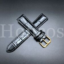 CINTURINO OROLOGIO IN PELLE ADATTO PER OROLOGIO ROLEX CELLINI DATEJUST 20/18 MM NERO G