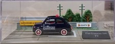 Die Cast 1/43 Modellino Auto FIAT GIANNINI 500 TV Diorama