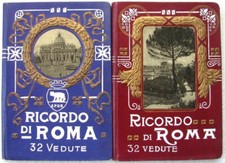 Ricordo di Roma, 2 libretti, 32+32 vedute, anni '20/'30