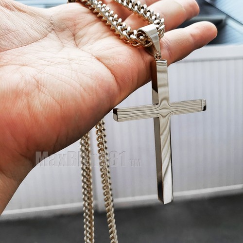 Collana cristiana grande croce - collana,