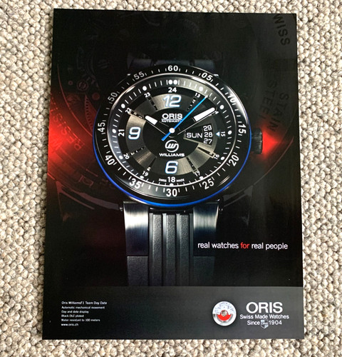 Oris williams team day - day, date