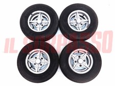 CERCHI RUOTA + PNEUMATICI + TAPPI INNOCENTI MINI MINOR COOPER O FIAT 500 ABARTH