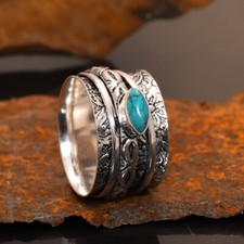 Anello Spinner Boho In Argento