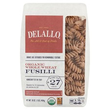 Delallo Pasta Fusilli Integrale 16 oz (Confezione da 8)