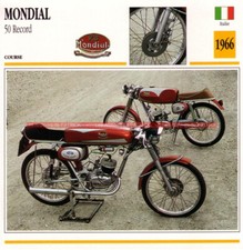 MONDIAL 50 Record 1966 : Fiche Moto #001421