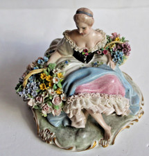 L68-LUIGI FABRIS-CERAMICA DAMIGELLA VICENZA ARTE TULLE VESTITO DONNA REGALO GIFT