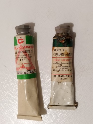 Tubetti olio antichi - olio,
