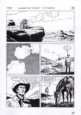 ERNESTO GARCIA SEIJAS - TAVOLA ORIGINALE TEX - 'UN RANGER PER NEMICO'