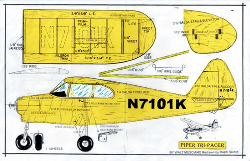 Modellino aereo piper - ",