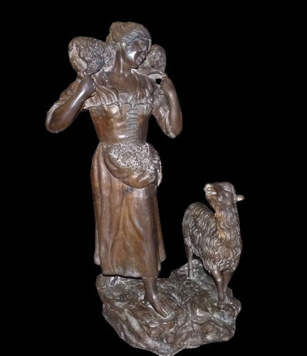 Pastorella fanciulla statua - pastorella,