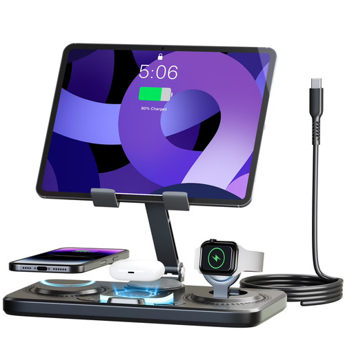 Caricabatteria wireless 6in1 - caricabatteria,