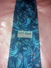 CRAVATTA UOMO NUOVA PURA SETA SILK SOIE TIE FANTASIA FIRMATE ''SGZ''