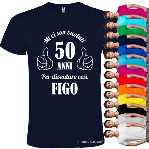 Shirt personalizzata uomo 50 - personalizzata,