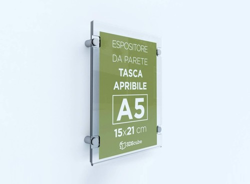 Espositore plexiglass porta - espositore, in