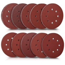 Dischi abrasivi 125mm, con attacco a strappo, carta abrasiva per levigatrice