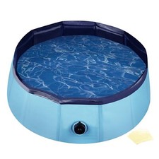 Fudajo Piscina per cani 60 x 20 cm Antiscivolo Pieghevole PVC Bordi rinforzati
