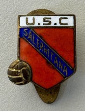 U.S.C. SALERNITANA vecchio distintivo calcio attacco a piedino