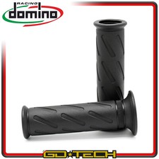 MANOPOLE DOMINO SUZUKI STYLE MOTO SCOOTER STRADALI Nere ONROAD UNIVERSALI Forate