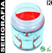 250gr  ROSSO Inchiostro Serigrafia Colore | Vernice per Tessuto T-Shirt stampa