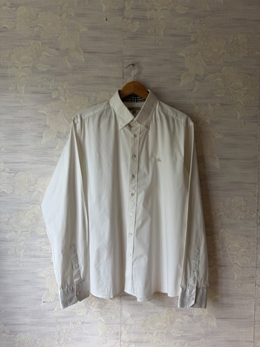 Camicia uomo burberry bianca - burberry,