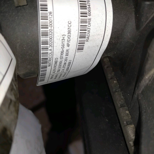 60694769 radiatore alfa romeo - alfa,