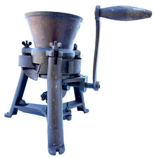 vintage MUSEALE MULINO MACINA METALLI TERRE TRITATUTTO 800 ANTICHI MESTIERI ❤️