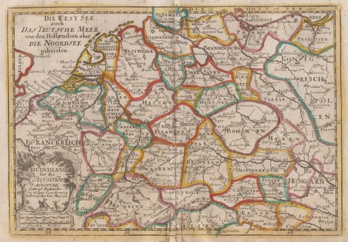 Germania reisekarte originale - germania,