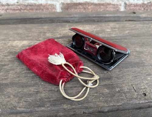 Vintage opera glasses red - vintage,
