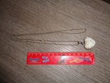 Collana Con Cuore Bianco e Brillanti