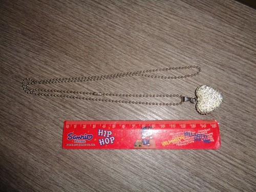 Collana con cuore bianco - con,