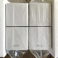 2 Altoparlanti Bose Double Cube come nuovi in bianco DoubleShot Lifestyle Acoustimass.