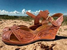 Sandali boho western vintage