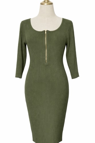 Abito midi maglione - , verde