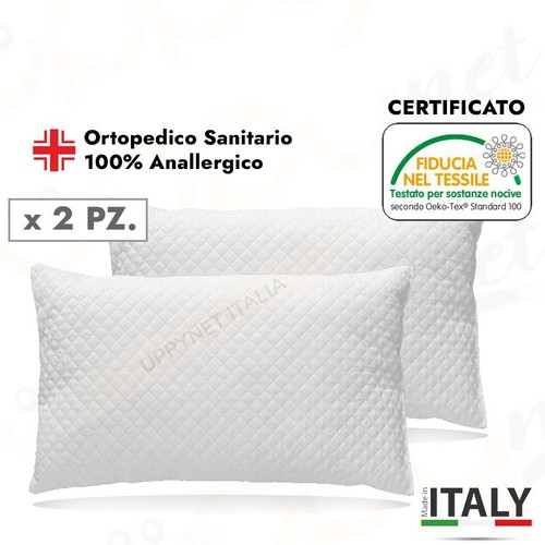 Coppia cuscini guanciali letto