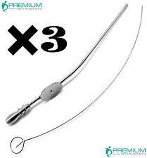 3 Pezzi Tubi di Aspirazione ORL Baron # 5 FR 1,7mm Strumenti Diagnostici Chirurgici